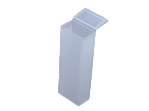 Objektglasask 5 glas PP 400 st fast hängande lock