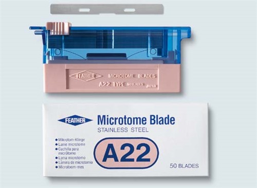 Mikrotomknivblad A22 Tunna Snitt  50 st/fp FEATHER