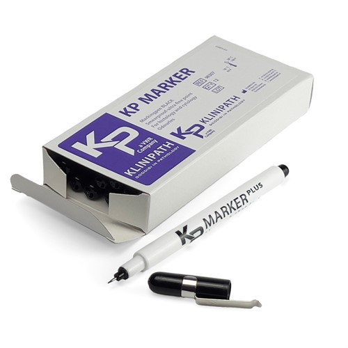 Märkpenna KP Marker Plus Svart Extra fin tip 12 st/fp