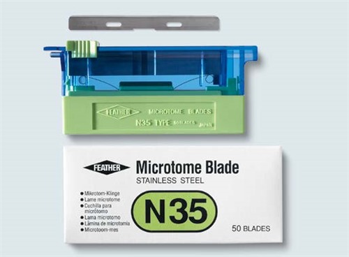 Mikrotomknivblad N35 NEW 50 st/fp FEATHER