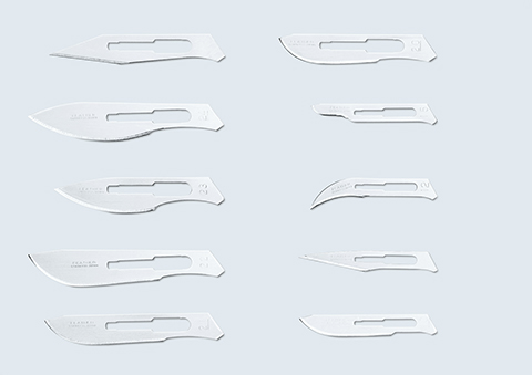 Skalpellblad #15 Steril Rostfritt Stål 100 st/fp FEATHER