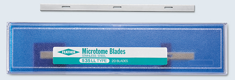 Mikrotomknivblad S35LL, 180mm långa 20 st/fp FEATHER