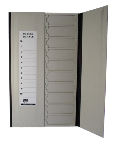 Objektglasmapp rymmer 20 glas i papp med lock och index