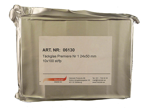 Täckglas Premiere nr 1 24x50 mm 10x100 st/fp RUO