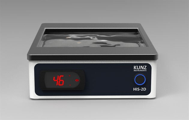 Vattenbad HIS-2D Kantigt med belysning/utan lock KUNZ