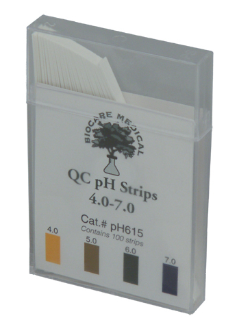 QC pH Strips pH4.0-7.0 100st