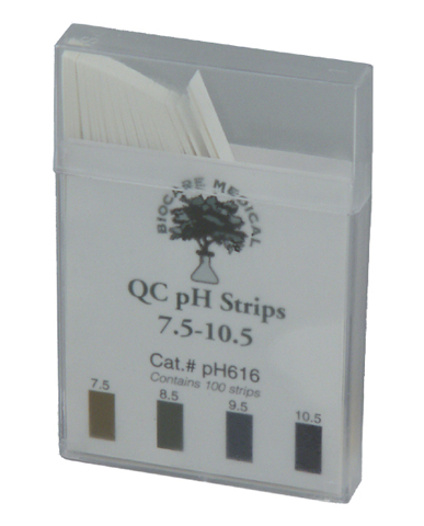 QC pH Strips pH7.5-10.5 100st