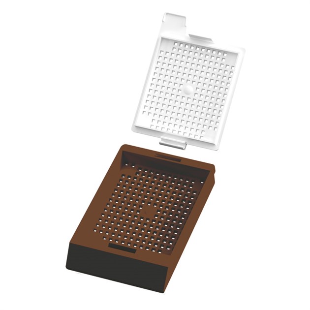 System II+ Biopsy Cassette Brown Laser (Threaded) 2000/pkg