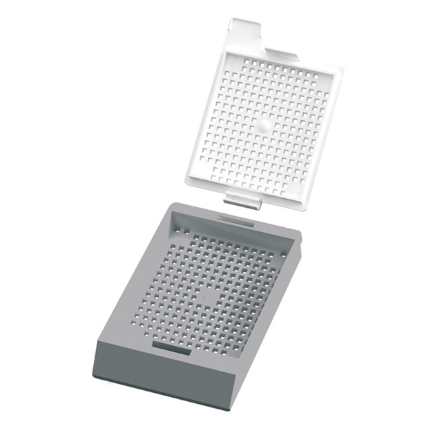 System II+ Biopsy Cassette Grey Laser (Threaded) 2000/pkg