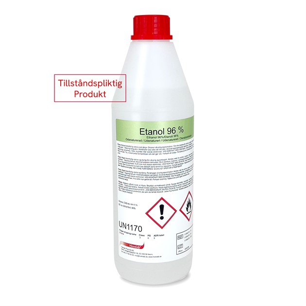 Etanol 96% 1L odenaturerad Ph.Eur.