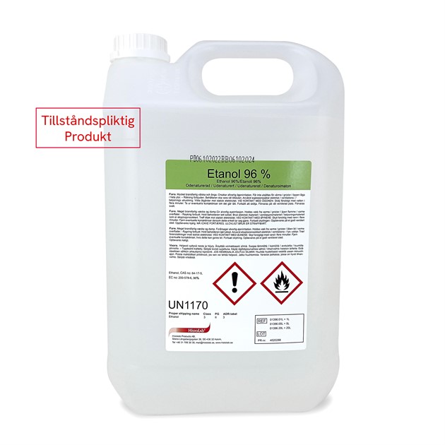 Etanol 96% 5L odenaturerad Ph.Eur.