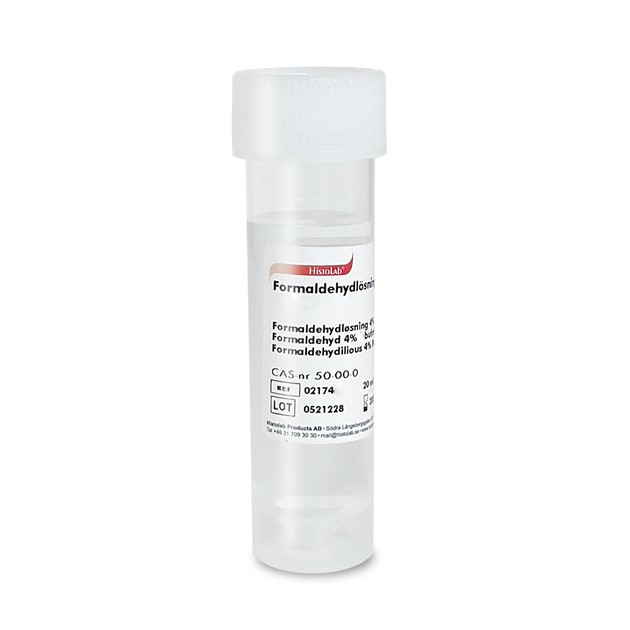 Formaldehyd 4% Buffrad 20 ml 50 rör/fp