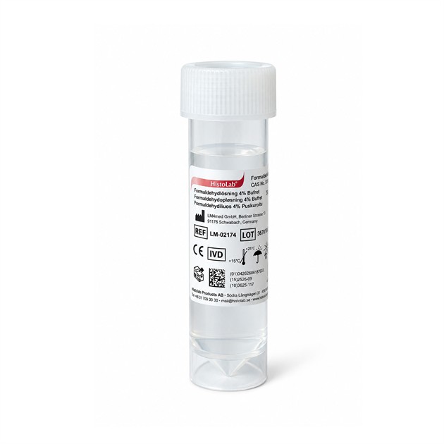 Formaldehydlösning 4% buffrad 20 ml 25 ml rör 50/fp