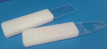 Dispensing slide narrow tip