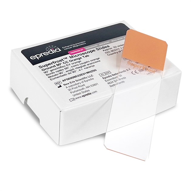 Objektglas SuperFrost 90° CC Orange 20 askar à 50 glas EPREDIA