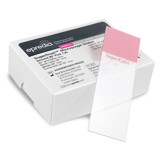 Objektglas SuperFrost 90° Rosa 40 askar à 50 glas EPREDIA