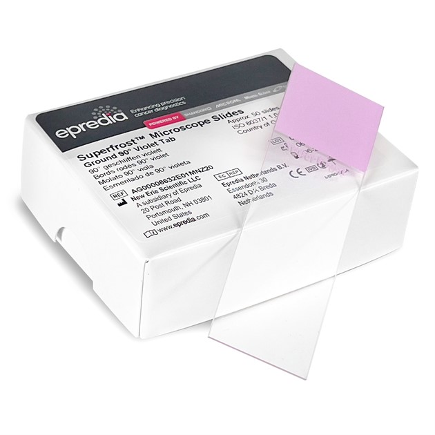 Objektglas SuperFrost 90° Lila 40 askar à 50 glas EPREDIA