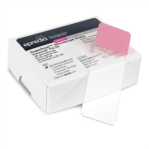 Objektglas SuperFrost 45° CC Rosa 40 askar à 50 glas EPREDIA