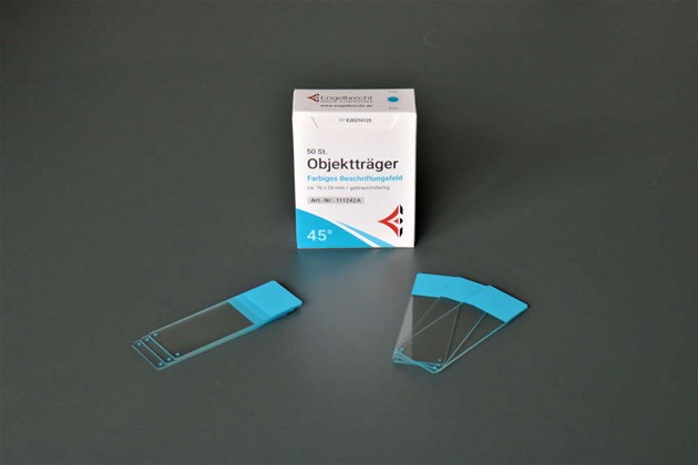 Objektglas 90° CC Blå 50 askar à 50 glas ENGELBRECHT