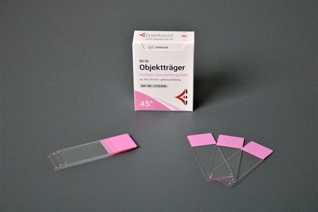 Objektglas 90° CC Rosa 50 askar à 50 glas ENGELBRECHT