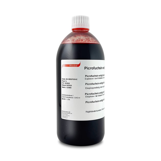 Picrofuchsin enligt Van Gieson Stain Extra 1L