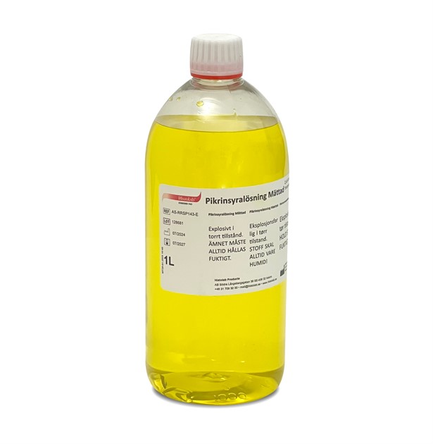 Pikrinsyralösning Mättad 2,1% 1 L