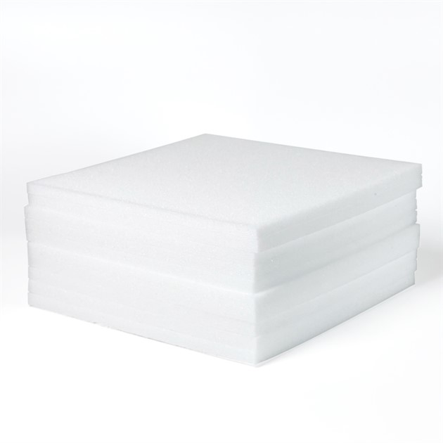 Platta Vit skumplast 23,5 x 23,5 x 1cm 10 st/fp, SealSafe, RUO