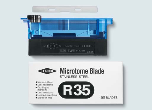 Mikrotomknivblad R35 Rutin 50 st/fp FEATHER