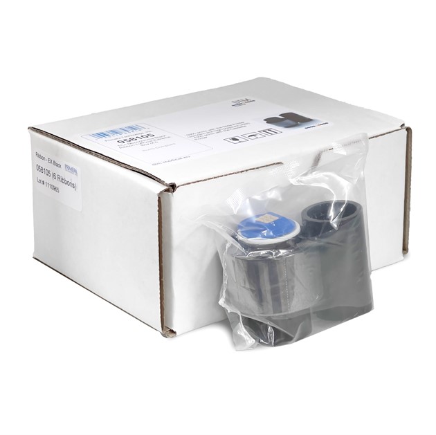 TC1 Black Ribbon (SP) 5000 & (CP) 4300 prints/ribbon 6/pkg