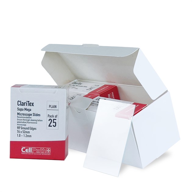 ClariTex Supa Mega Slide 52x76 mm 90° Plain 100/pkg