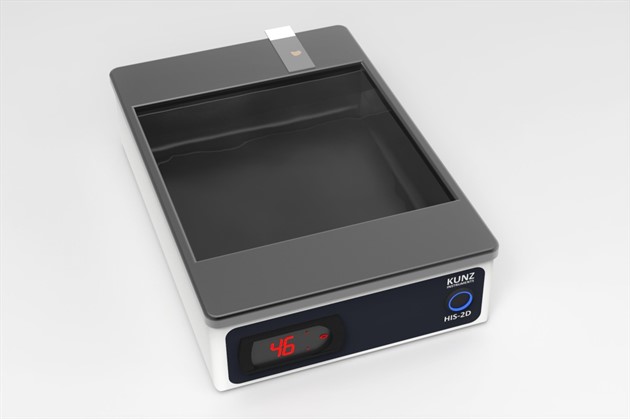 Vattenbad HIS-2D Kantigt med belysning/med lock KUNZ